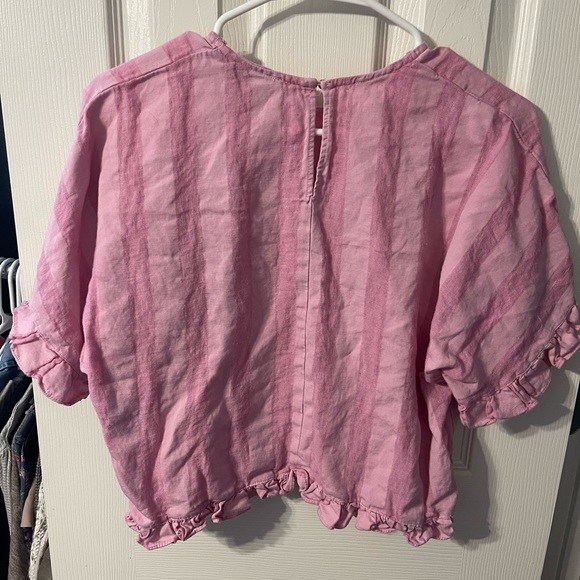 Zara Cropped pink blouse - Picture 2 of 2
